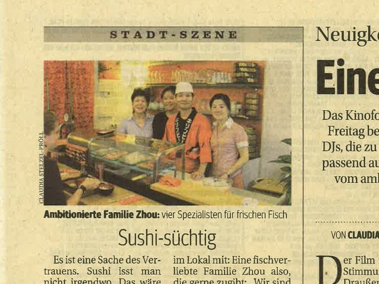 Zeitungsausschnitt Kurier, Stadt-Szene